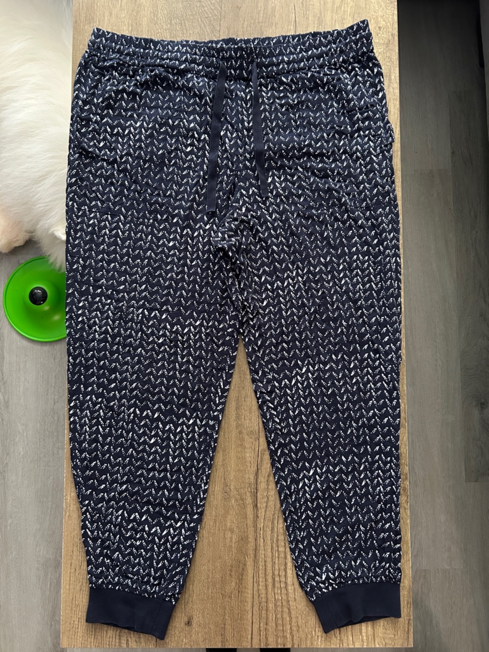 Ann Taylor Loft Women's Black & White Lounge Jogger Pants Size M